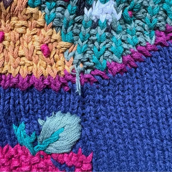 Vintage Signatures by Northern Isles Hand Knit Apple Orchard Ramie Sweater - Picture 9 of 9